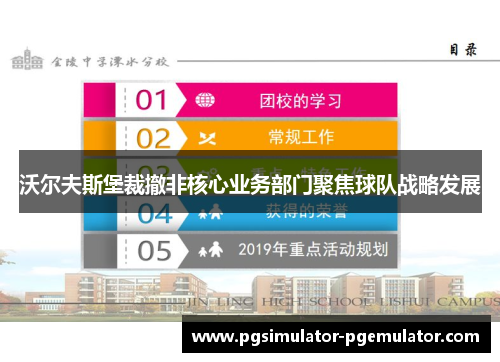 沃尔夫斯堡裁撤非核心业务部门聚焦球队战略发展