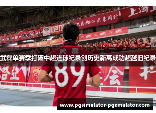 武磊单赛季打破中超进球纪录创历史新高成功超越旧纪录