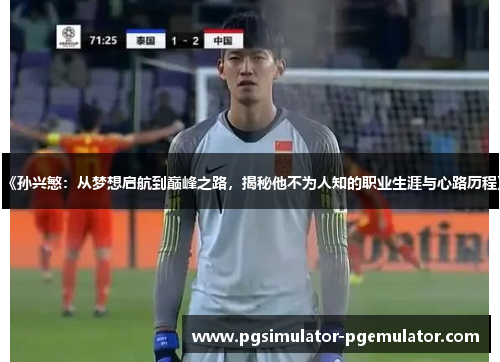 《孙兴慜:从梦想启航到巅峰之路,揭秘他不为人知的职业生涯与心路历程》 《孙兴慜:从梦想启航到巅峰之路,揭秘他不为人知的职业生涯与心路历程》